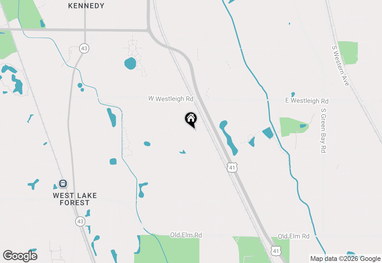 Map of 600 Hunter Lane, Lake Forest, IL 60045