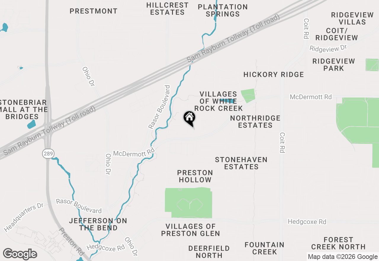 Map of 8720 Bigelow Drive, Plano, TX 75024