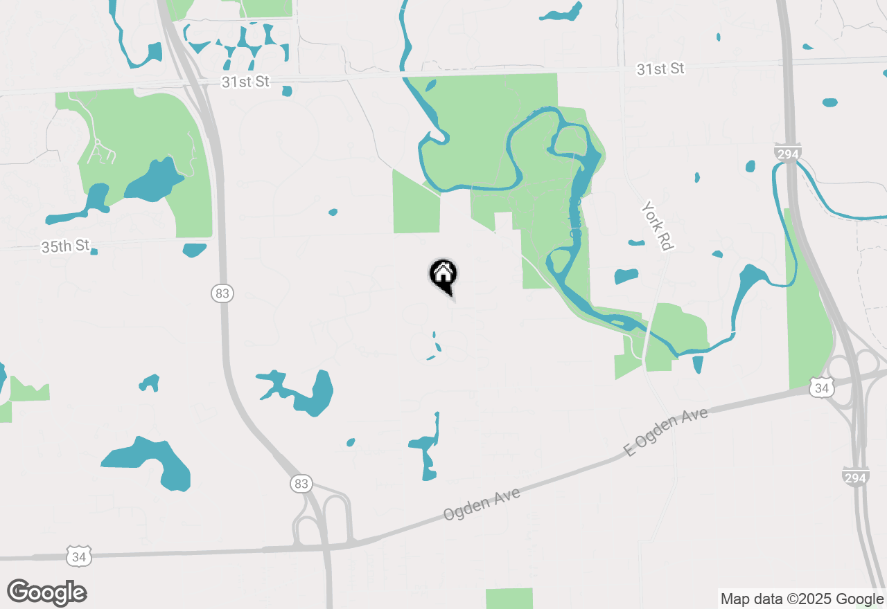 Map of 3702 Frederick Drive, Oak Brook, IL 60523