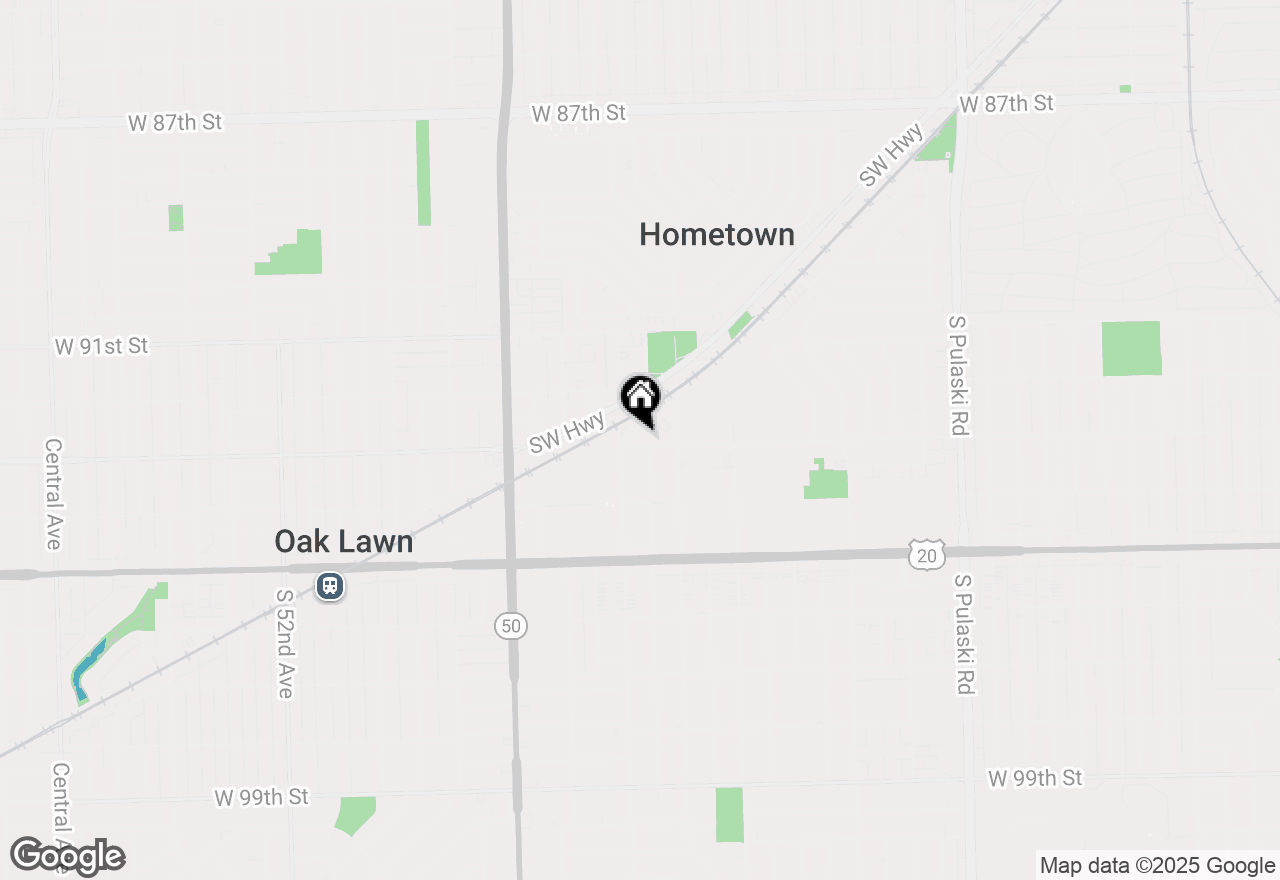 Map of 4560 W 93rd Street #2D, Oak Lawn, IL 60453