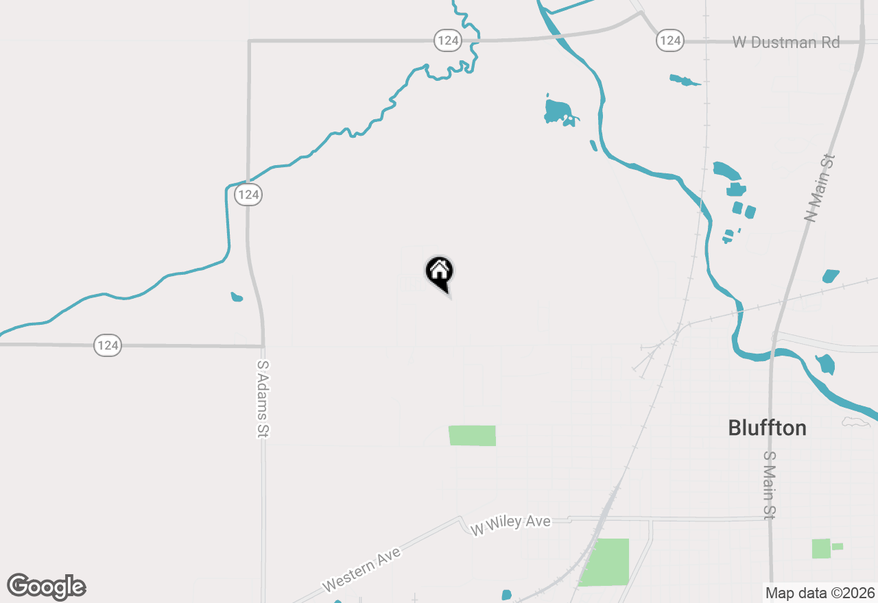 Map of 1521 Serenity Trail, Bluffton, IN 46714