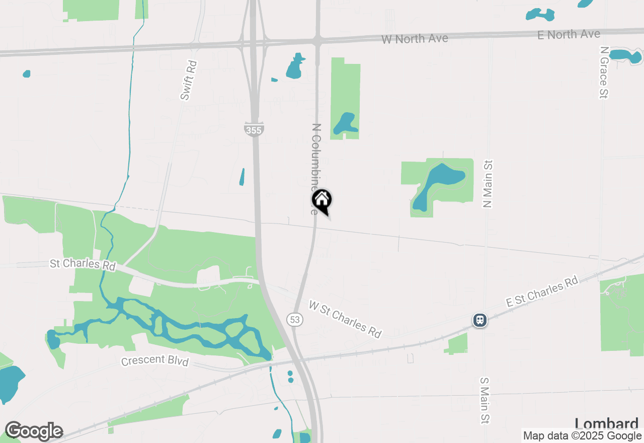 Map of 206 Troy Lane, Lombard, IL 60148