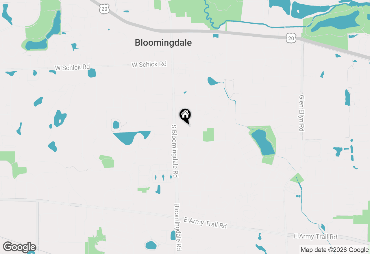 Map of 252 Millford Lane, Bloomingdale, IL 60108