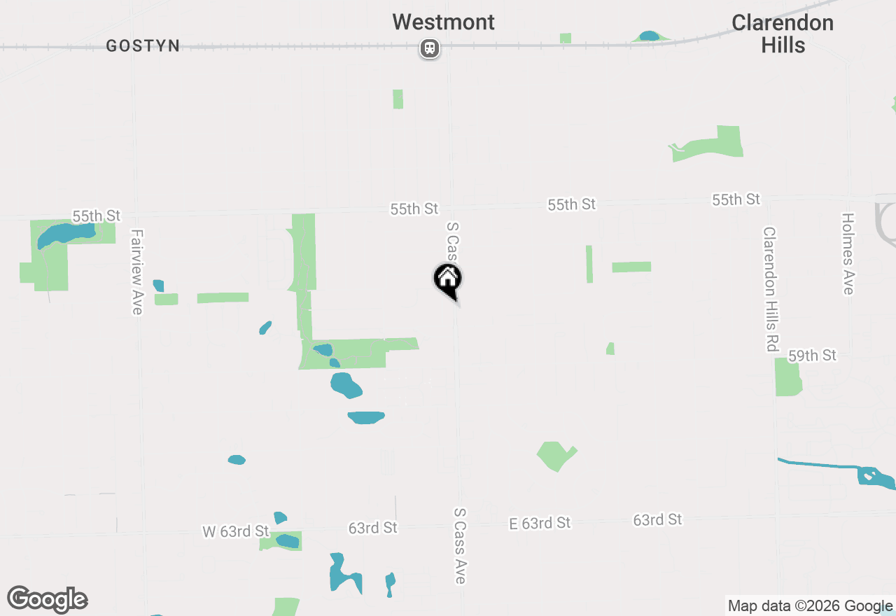 Map of 626 S Cass Avenue #2W, Westmont, IL 60559