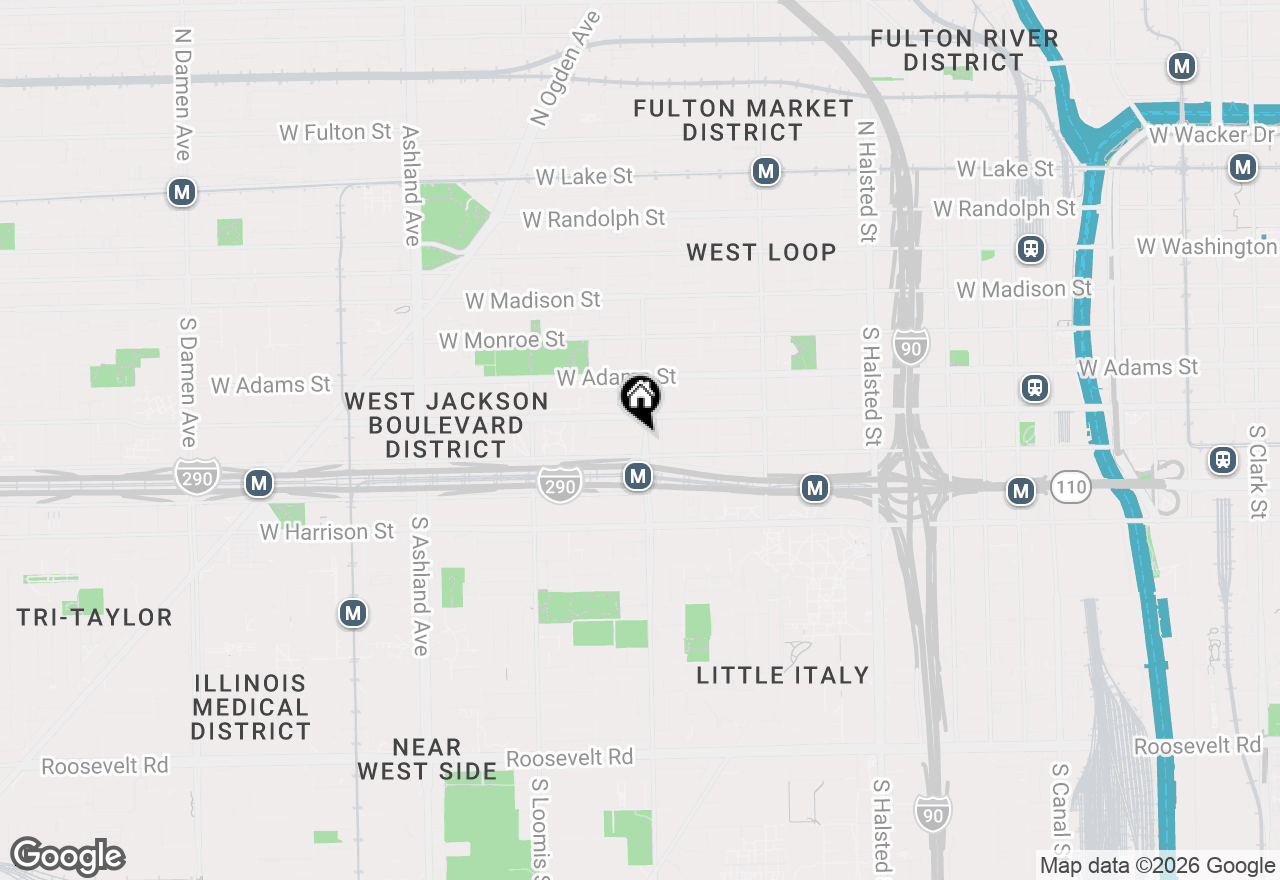 Map of 324 S Racine Avenue #4N, Chicago, IL 60607