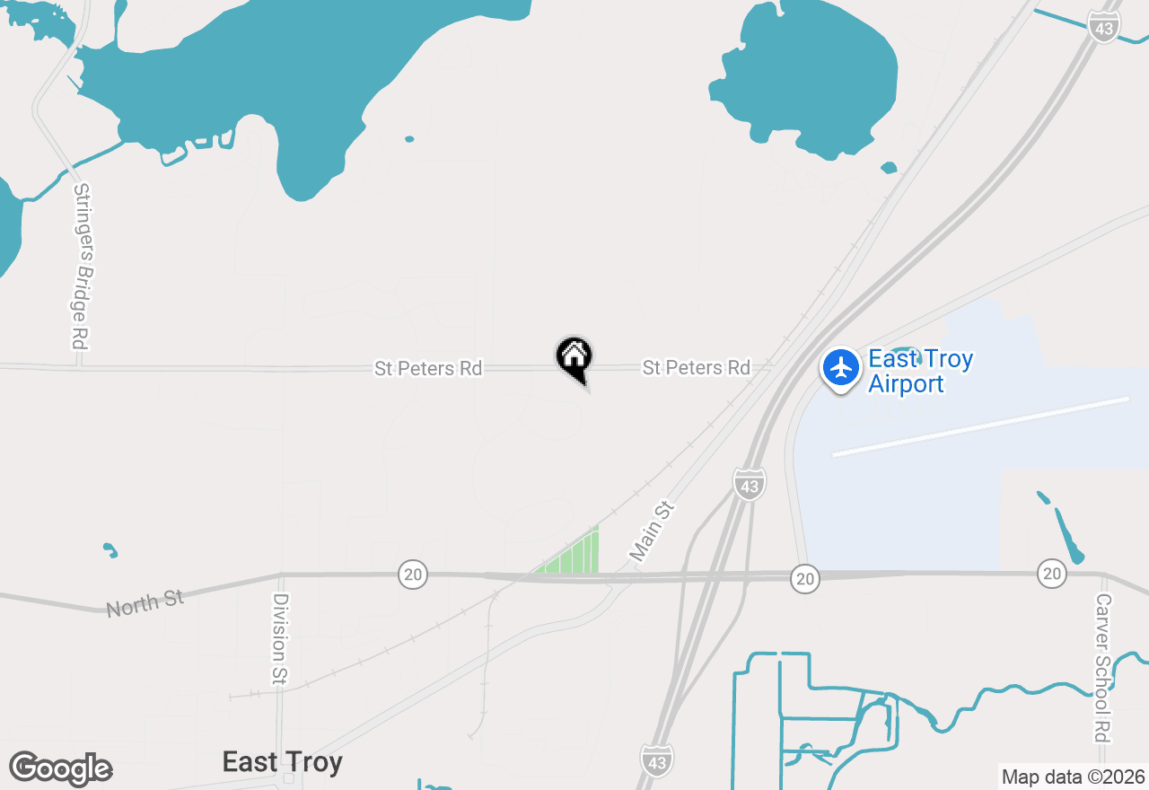Map of 2509 Michele Ln, East Troy, WI 53120