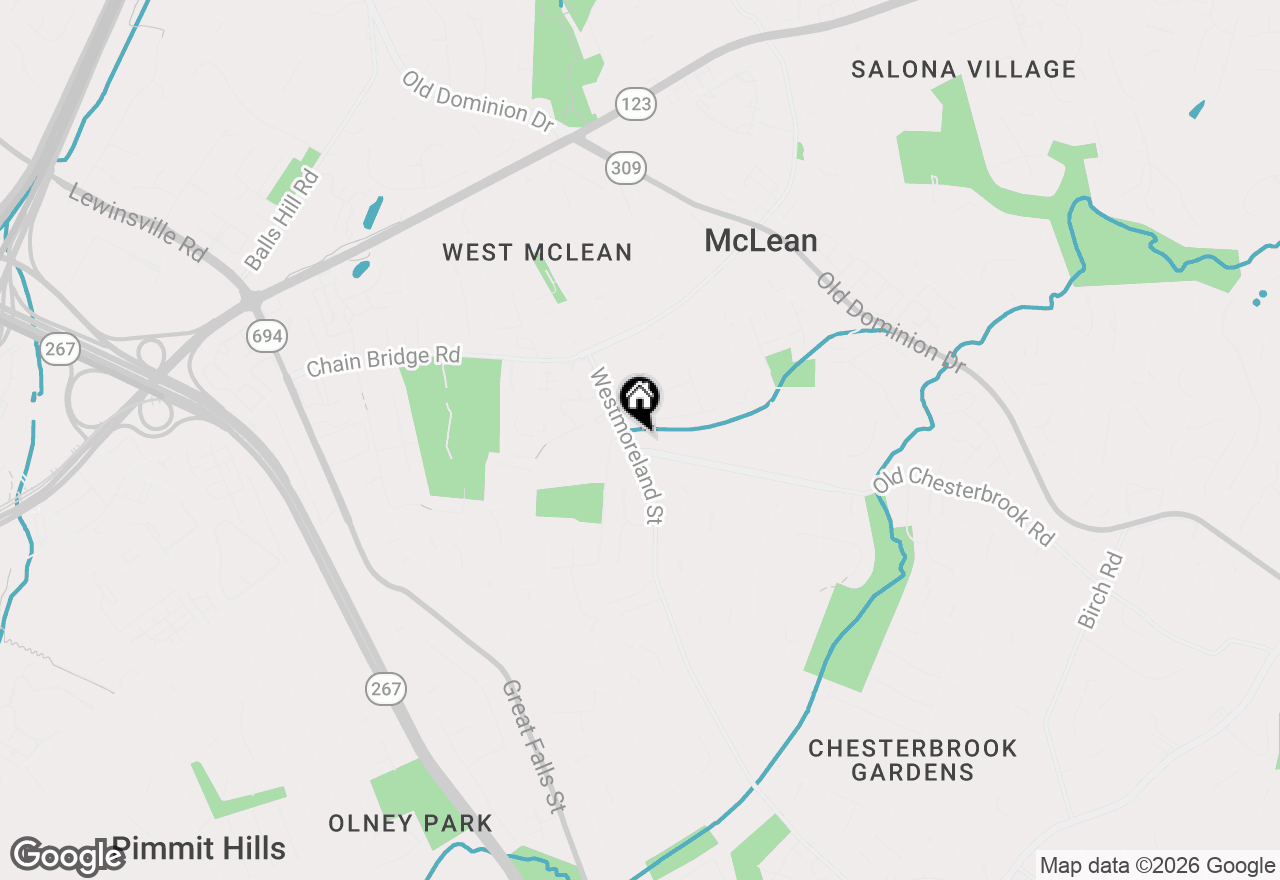 Map of 1573 Westmoreland Street, Mclean, VA 22101