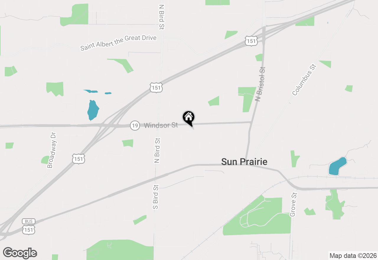 Map of 550 Wilson Street, Sun Prairie, WI 53590