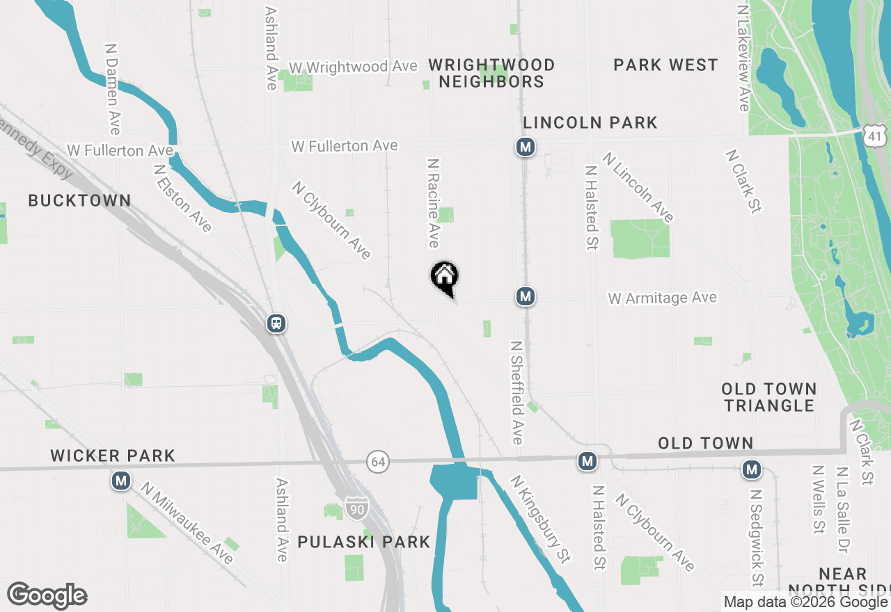 Map of 1155 W Armitage Avenue #202, Chicago, IL 60614