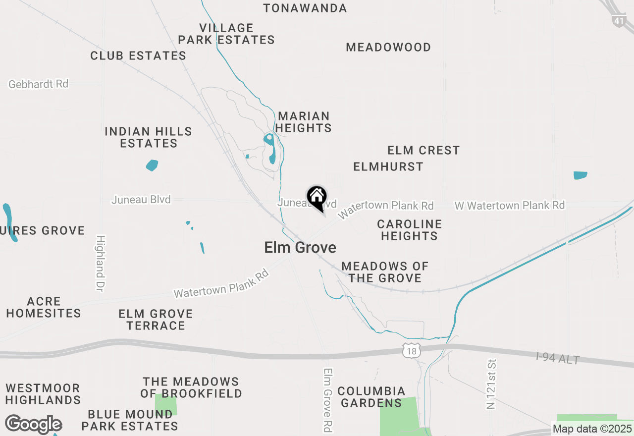 Map of 1130 Elm Grove St, Elm Grove, WI 53122