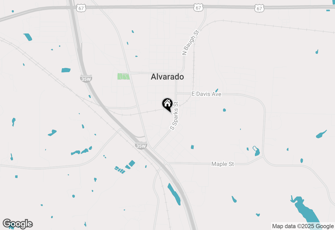 Map of 198 Bishop Street, Alvarado, TX 76009