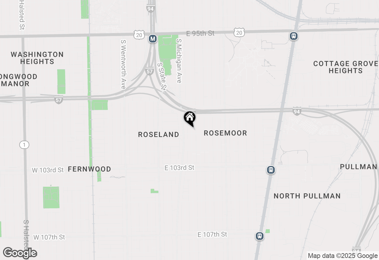 Map of 10046 S Indiana Avenue, Chicago, IL 60628