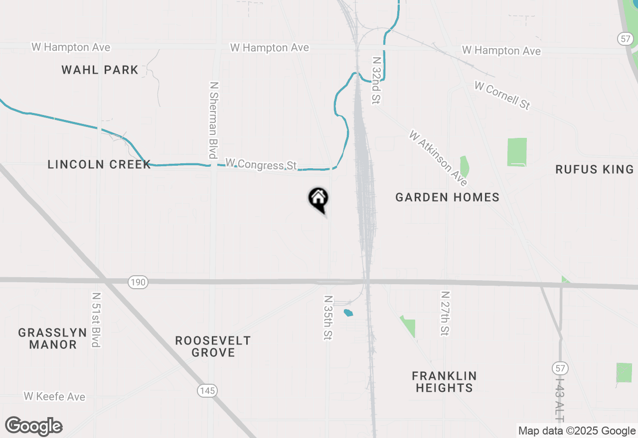 Map of 4208 N 36th St, Milwaukee, WI 53216