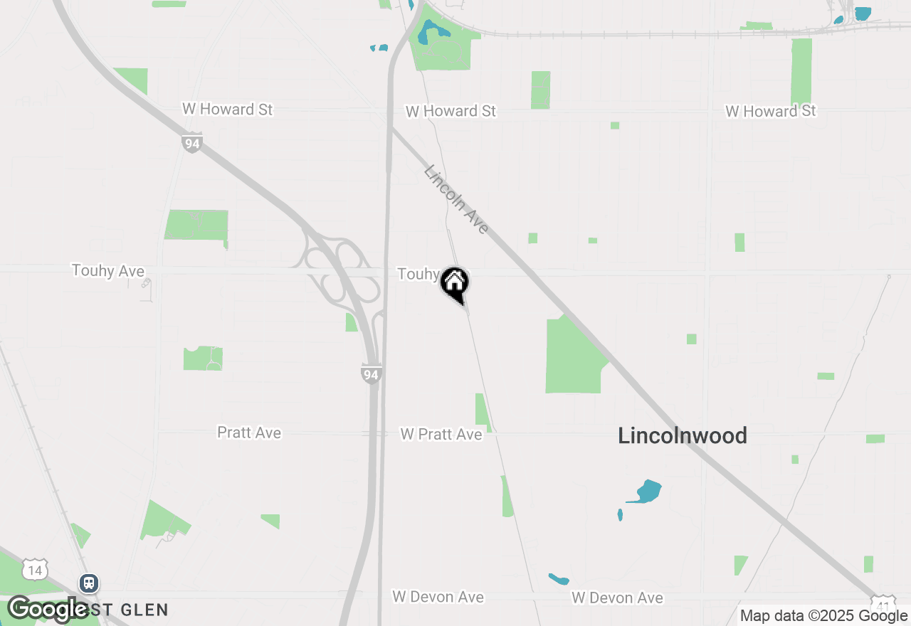 Map of 9024 N Kenton Avenue #1E, Skokie, IL 60076