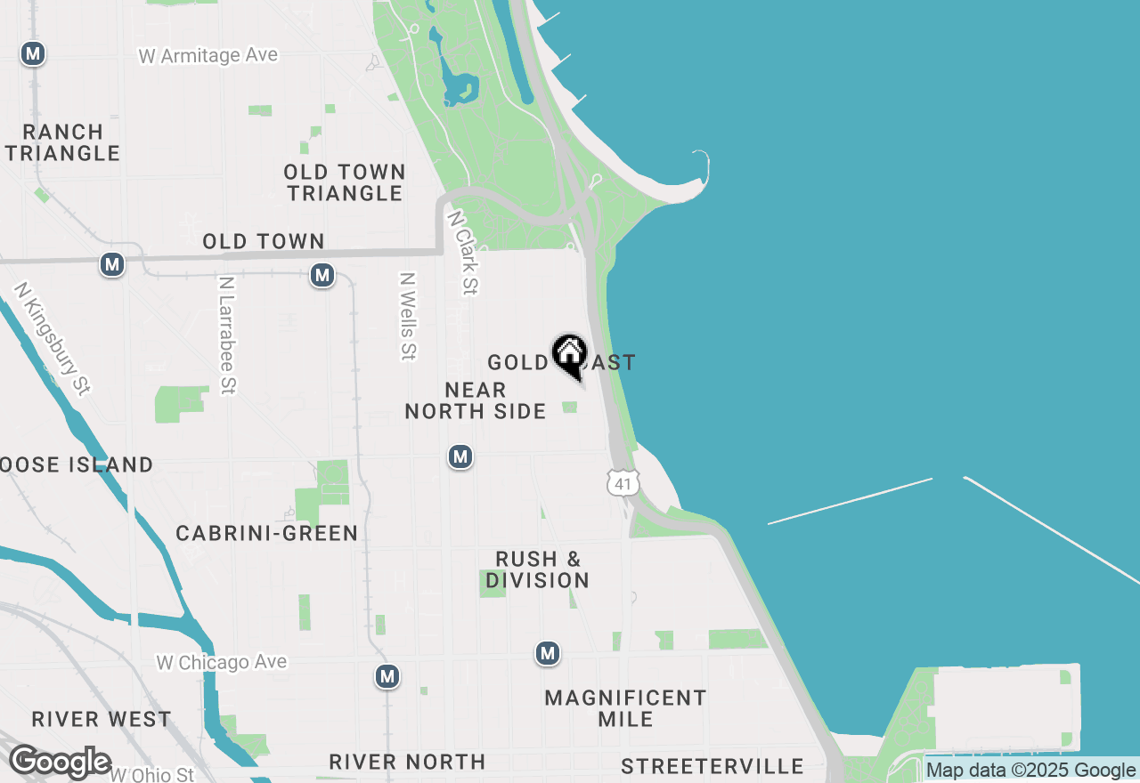 Map of 1308 N Ritchie Court, Chicago, IL 60610