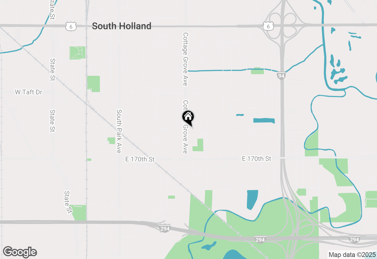 Map of 16779 Cottage Grove Avenue, South Holland, IL 60473