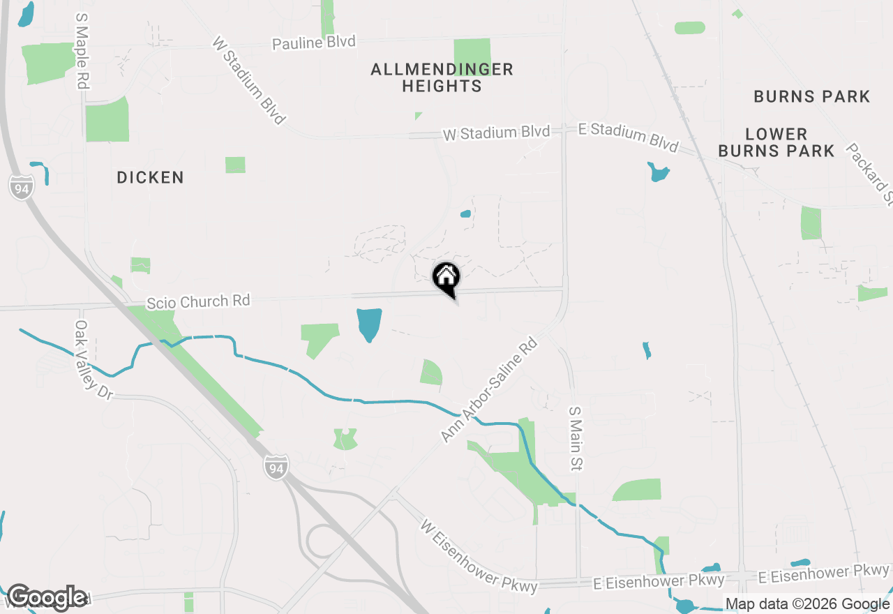 Map of 2051 Ascot Road, Ann Arbor, MI 48103
