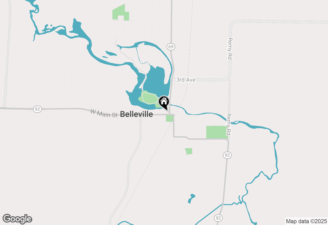 Map of 1 W Main St, Belleville, WI 53508