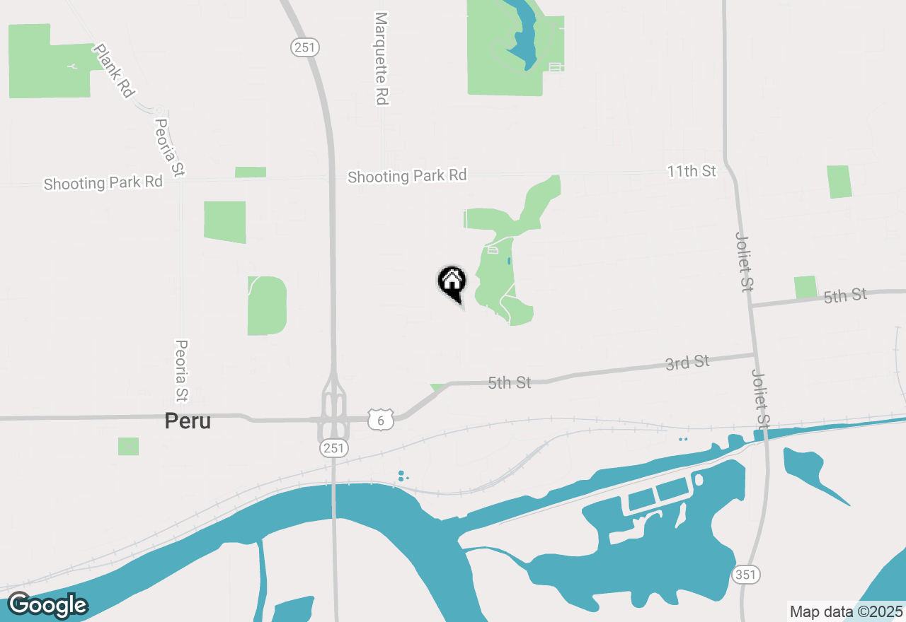 Map of 1409 Pulaski Street, Peru, IL 61354