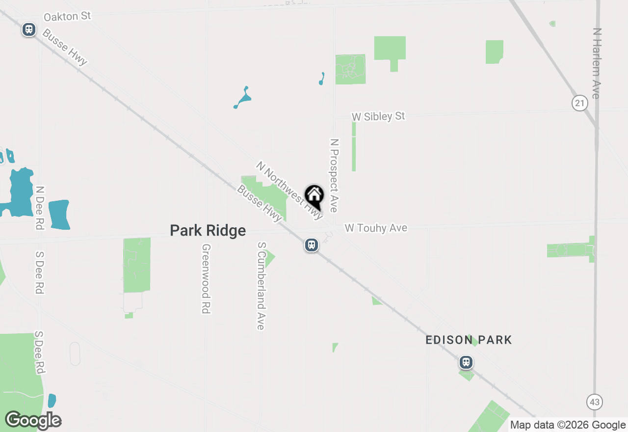 Map of 120 N Northwest Highway #307, Park Ridge, IL 60068