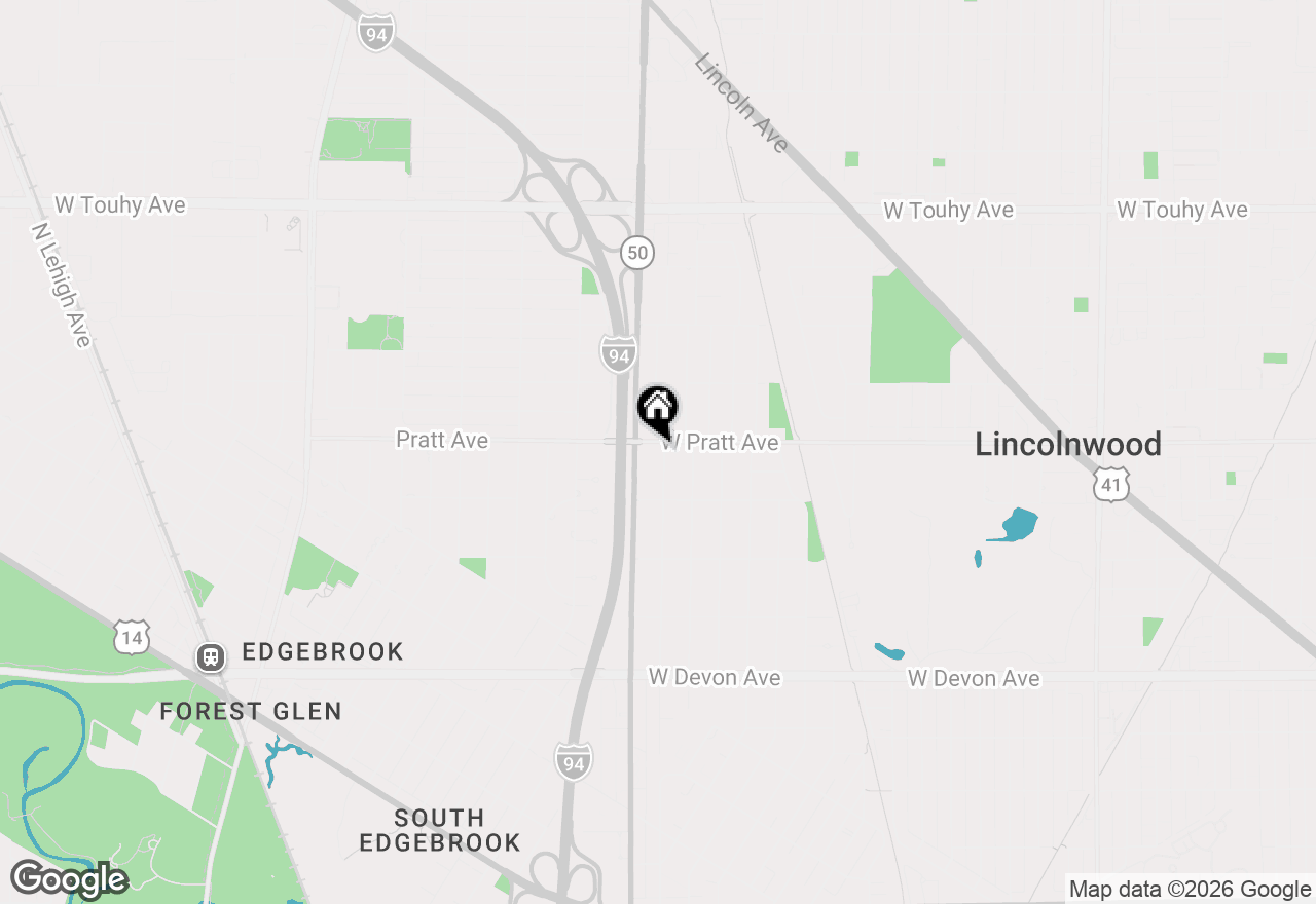 Map of 6756 N Keating Avenue, Lincolnwood, IL 60712