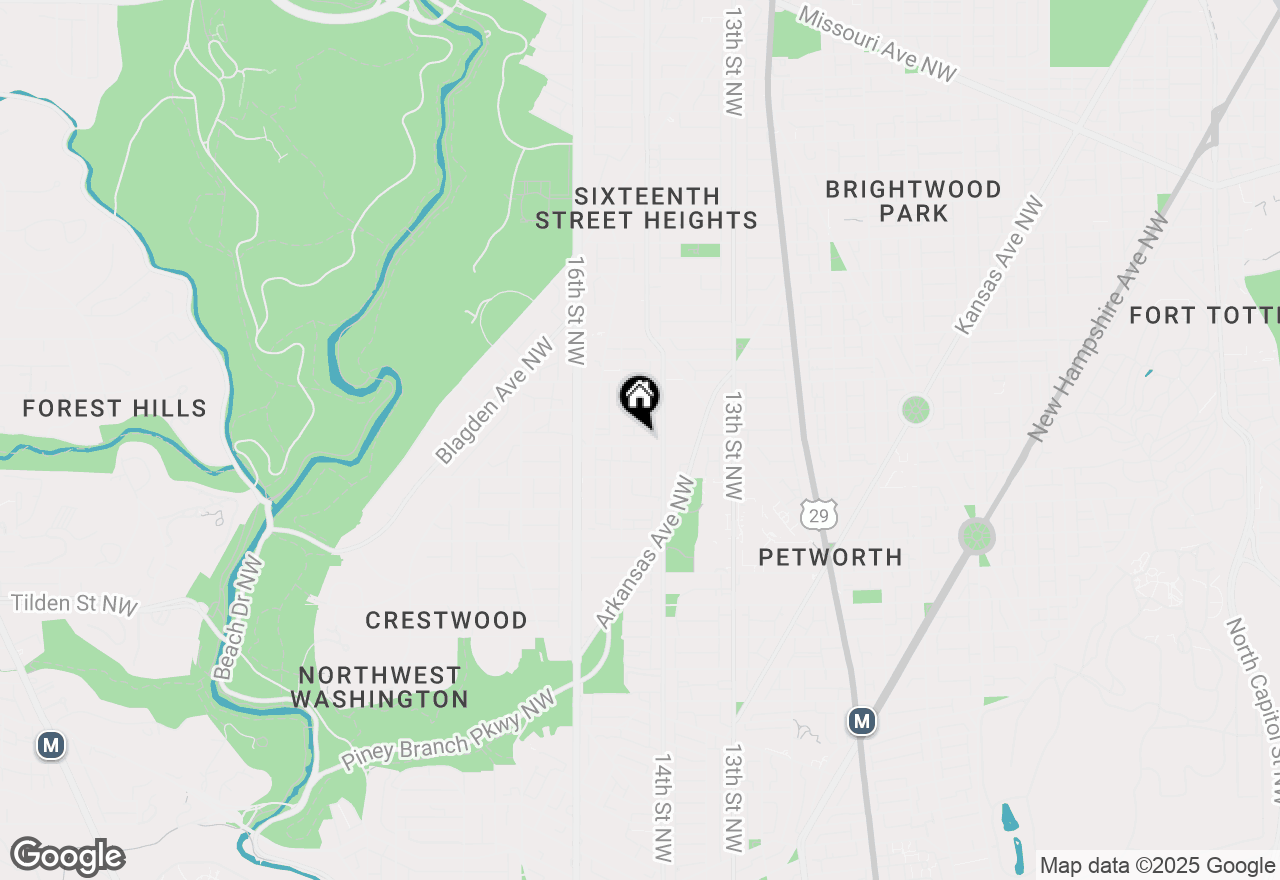 Map of 1413 Buchanan Street Nw, Washington, DC 20011