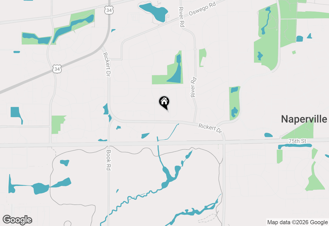 Map of 1007 Book Court, Naperville, IL 60540