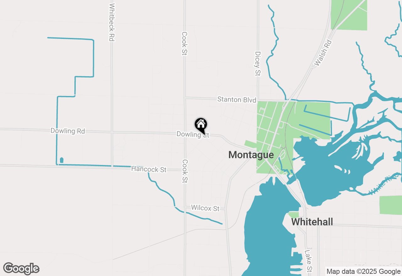 Map of 4905 Knudsen Street, Montague, MI 49437