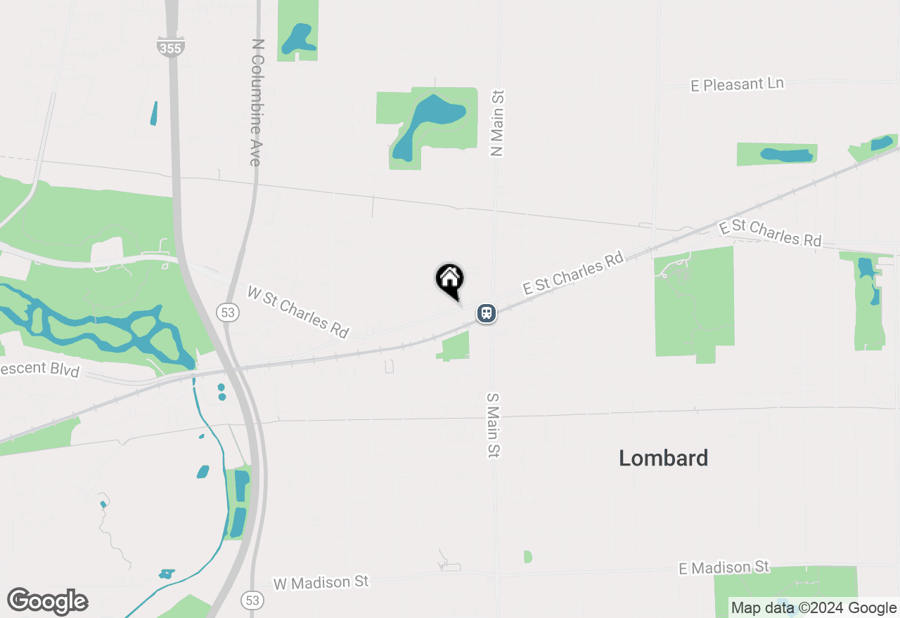 Map of 126 W Saint Charles Road, Lombard, IL 60148