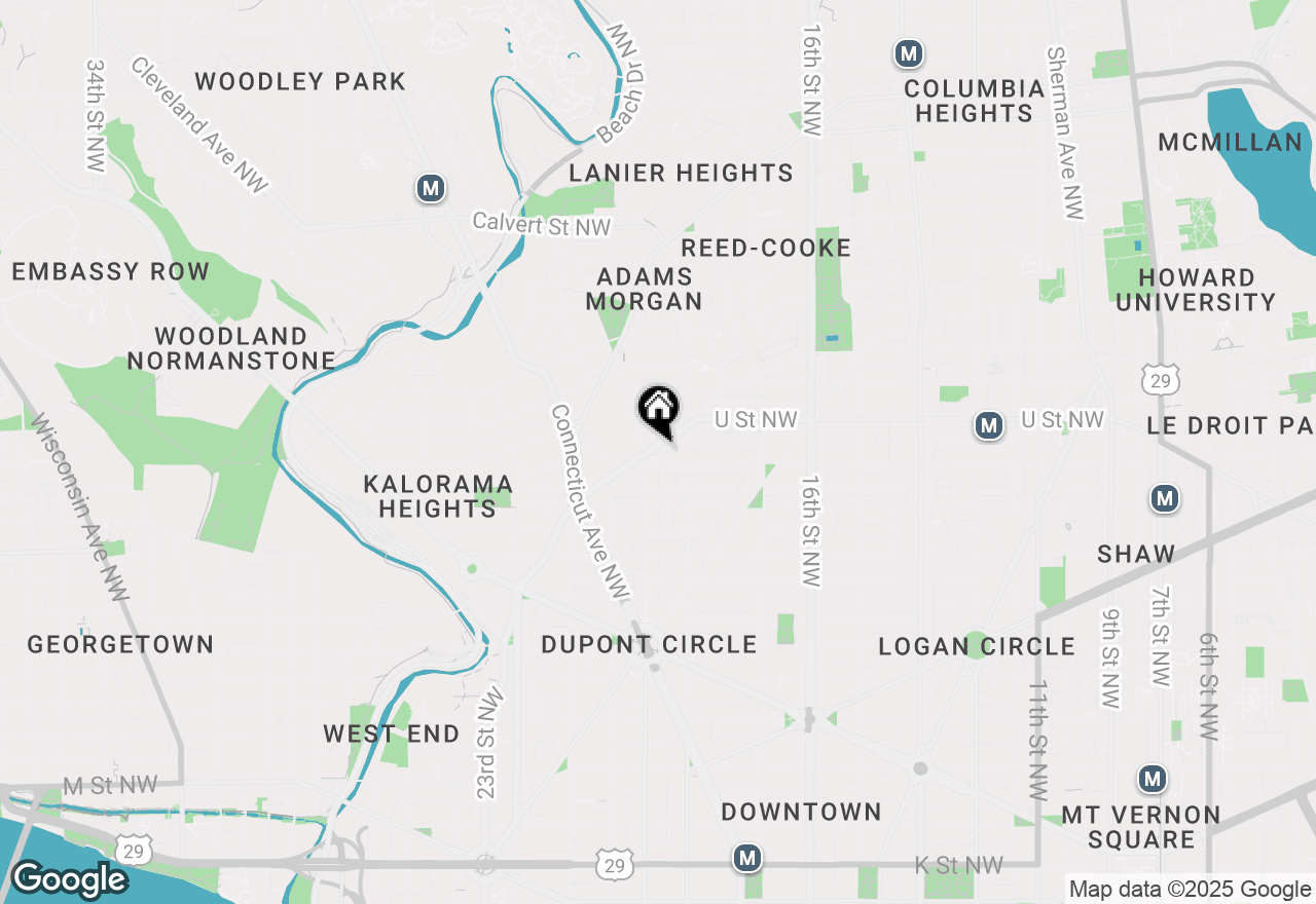 Map of 1832 Florida Avenue Nw, Washington, DC 20009