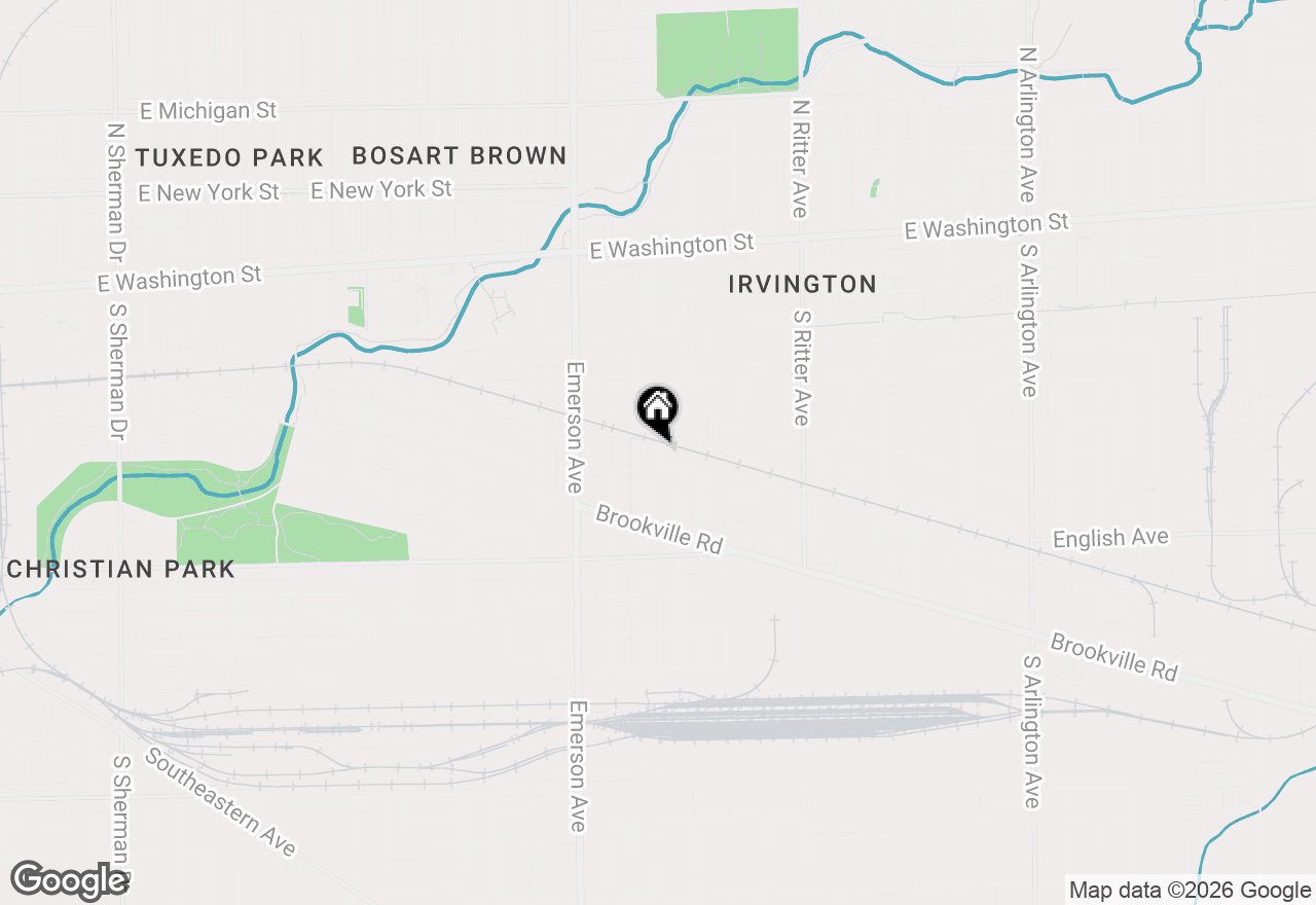 Map of 350 S Butler Avenue, Indianapolis, IN 46219