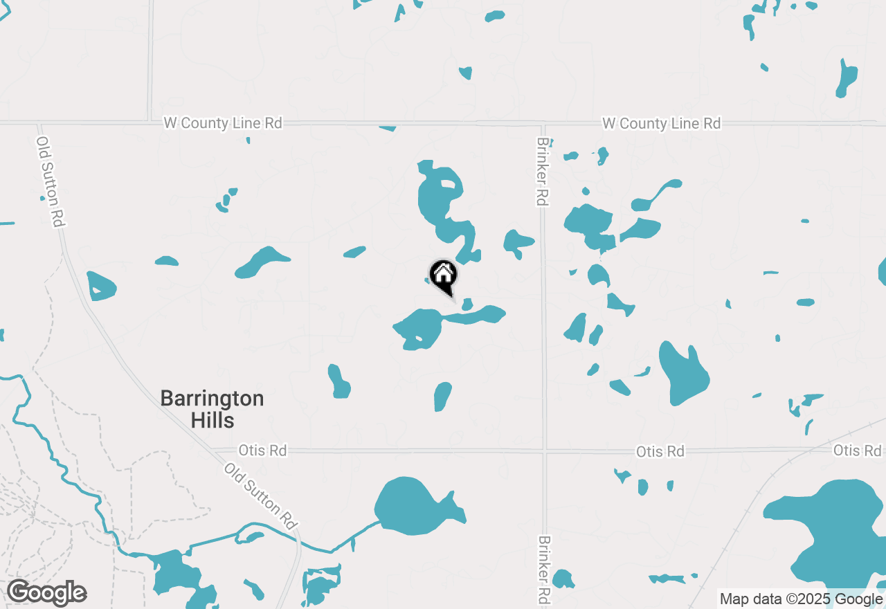 Map of 28 Brinker Road, Barrington Hills, IL 60010