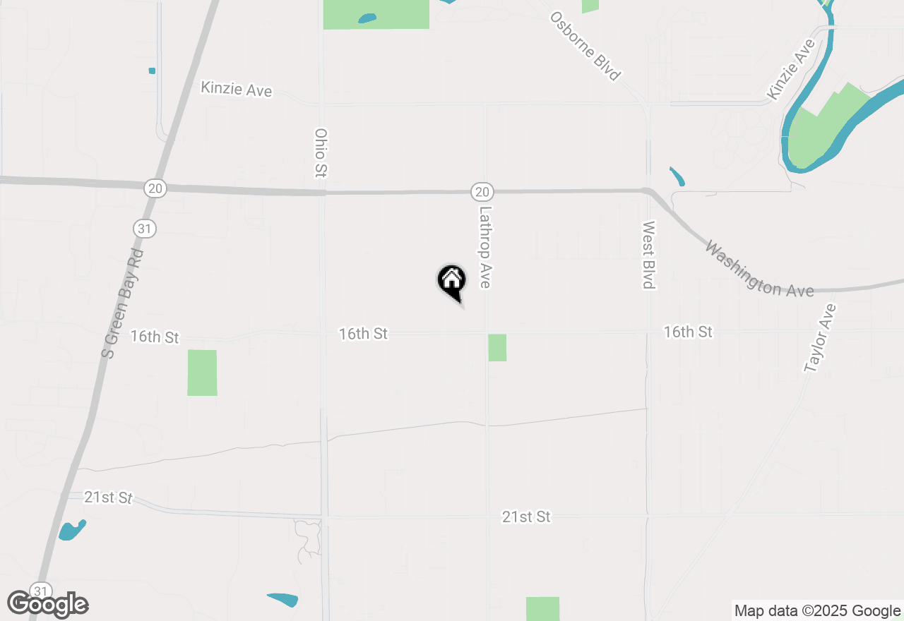 Map of 1513 Orchard St, Racine, WI 53405