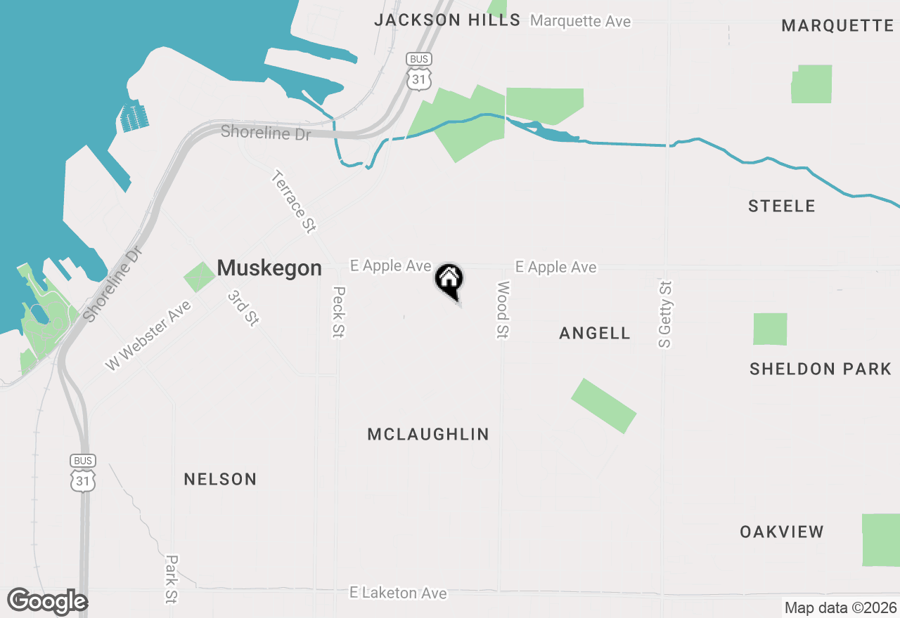 Map of 280 Iona Avenue, Muskegon, MI 49442