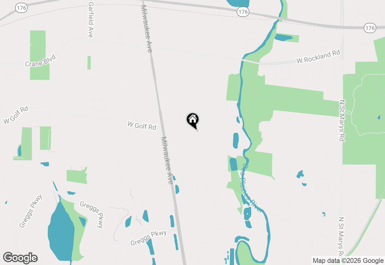 Map of 615 E Golf Road, Libertyville, IL 60048