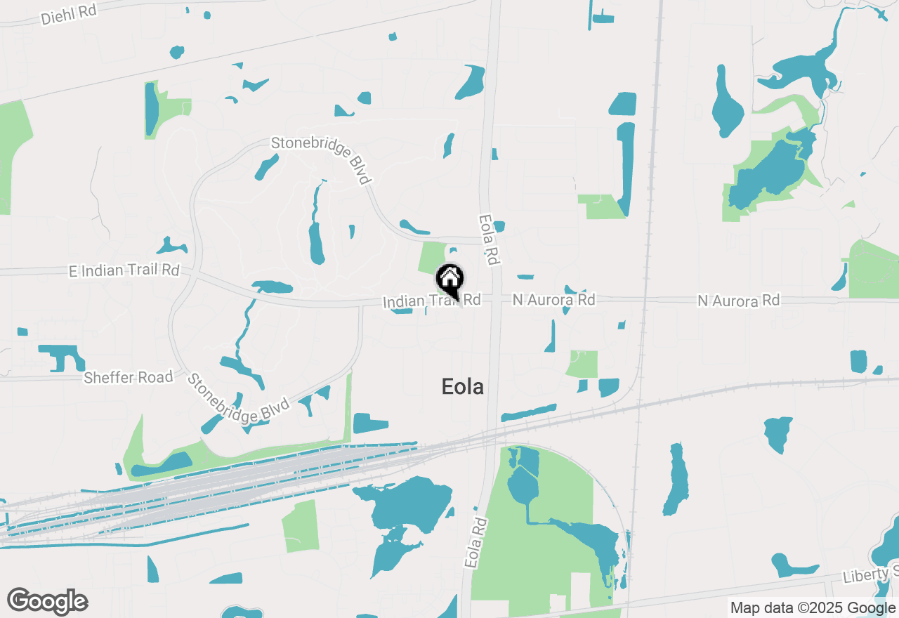 Map of 1190 Grand Cypress Court, Aurora, IL 60502