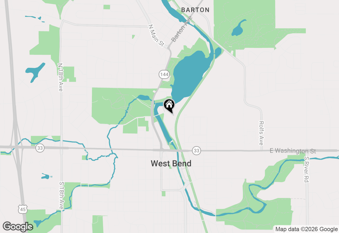 Map of 705 Village Green Way #404, West Bend, WI 53090