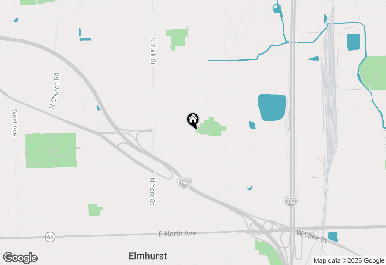 Map of 626 N Van Auken Street, Elmhurst, IL 60126