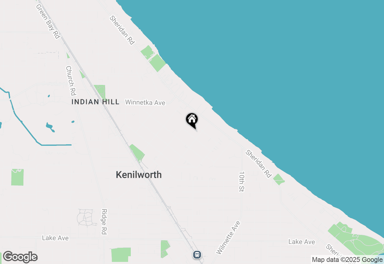 Map of 321 Leicester Road, Kenilworth, IL 60043