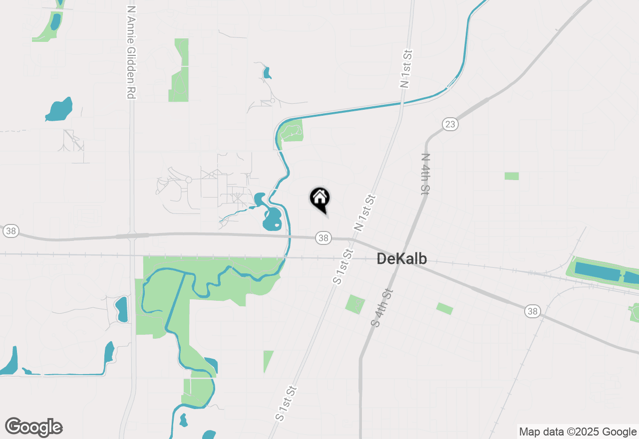 Map of 141 Park Avenue, Dekalb, IL 60115