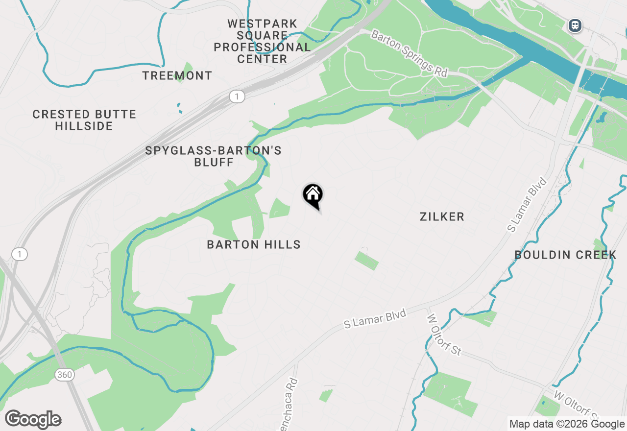 Map of 1910 Westridge Dr #A, Austin, TX 78704