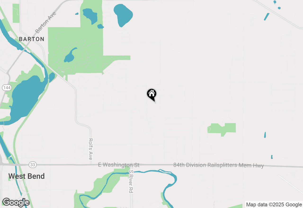 Map of 1619 Hans St #2, West Bend, WI 53090