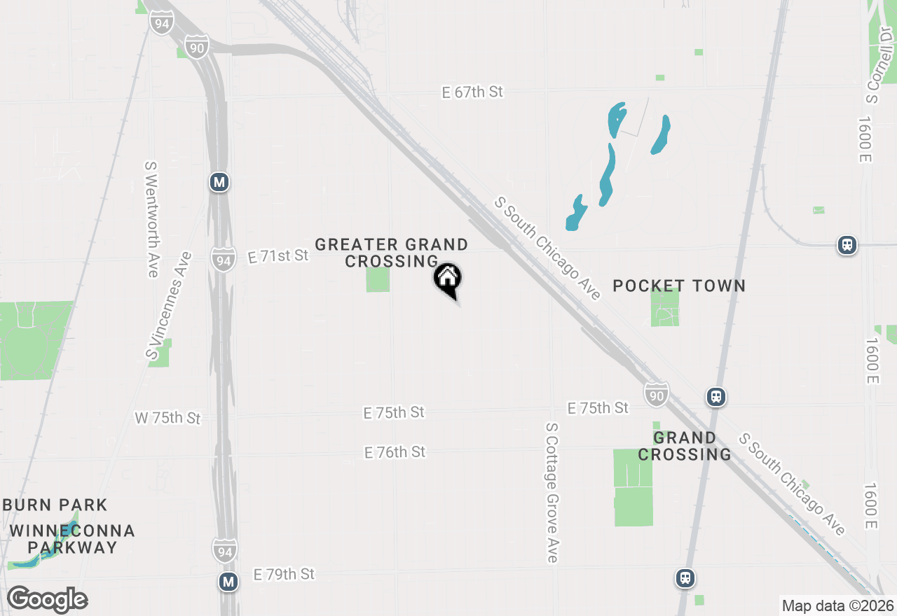Map of 7222 S Rhodes Avenue, Chicago, IL 60619