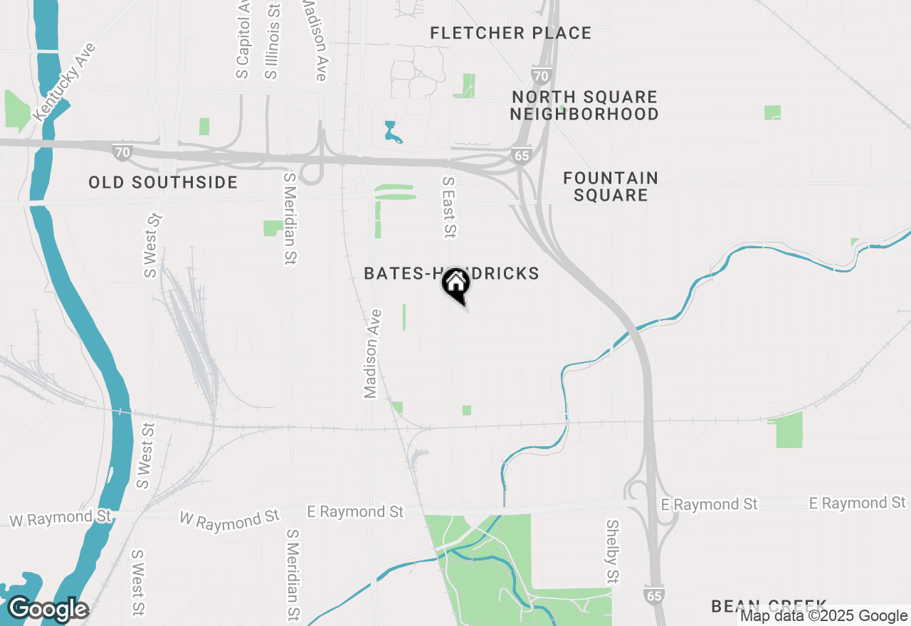 Map of 1505 S East Street, Indianapolis, IN 46225