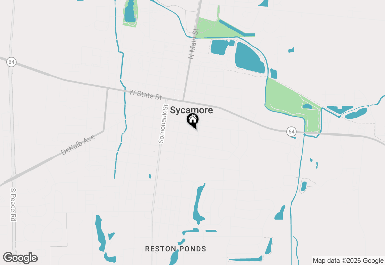 Map of 211 E Ottawa Street, Sycamore, IL 60178