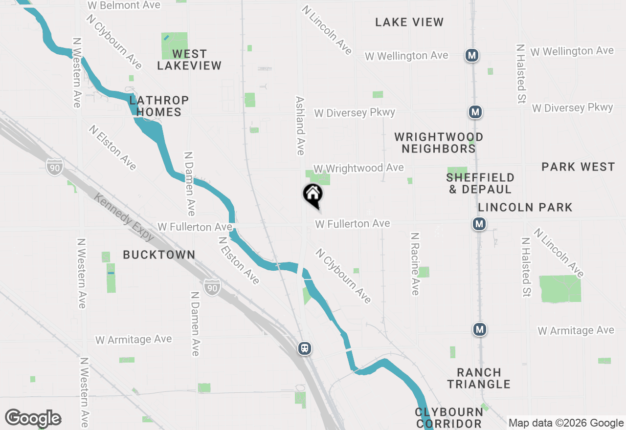 Map of 1541 W Montana Street #1, Chicago, IL 60614