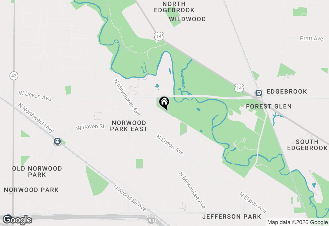 Map of 6340 N Indian Road, Chicago, IL 60646