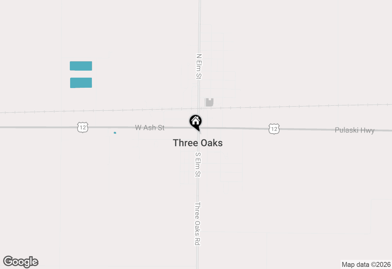 Map of 210 S Elm Street, Three Oaks, MI 49128