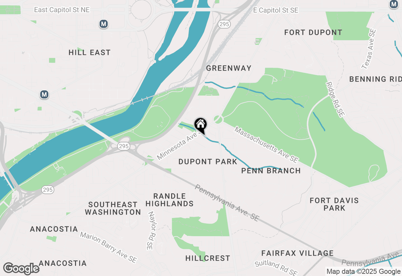 Map of 3026 M Place Se, Washington, DC 20019