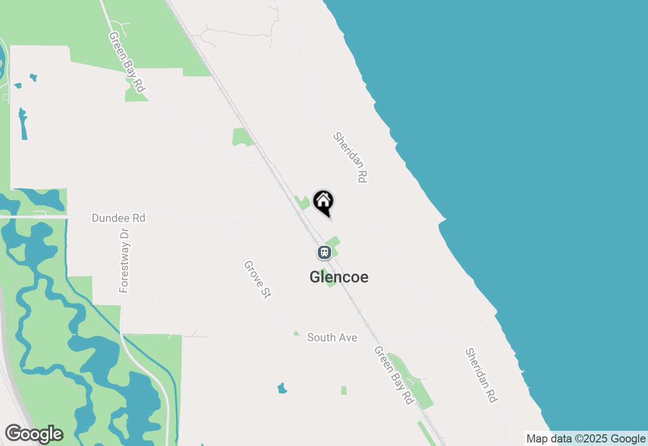 Map of 258 Dennis Lane, Glencoe, IL 60022